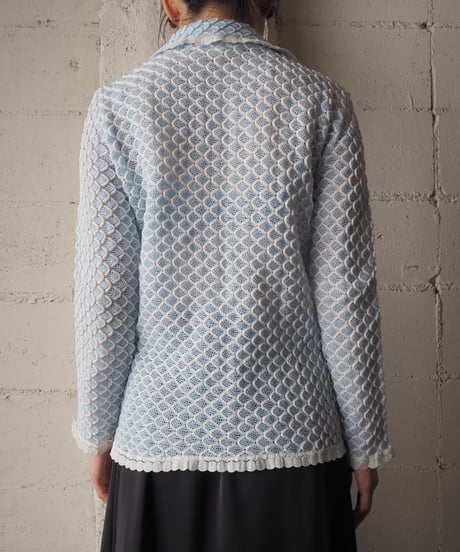 1960-70's Vintage Fish Scales Cardigan LBL