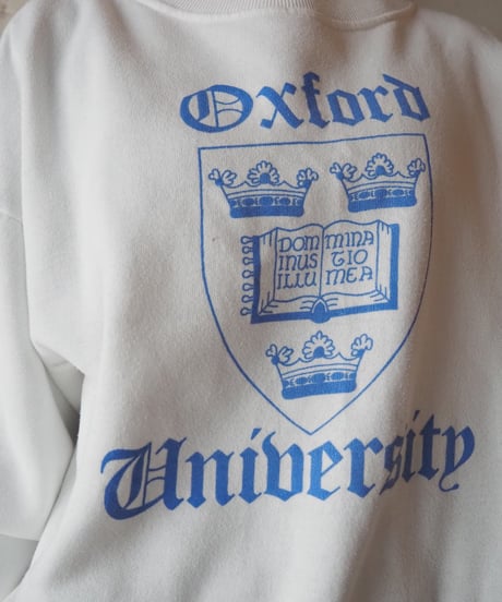 Oxford University Logo Sweat WH BL