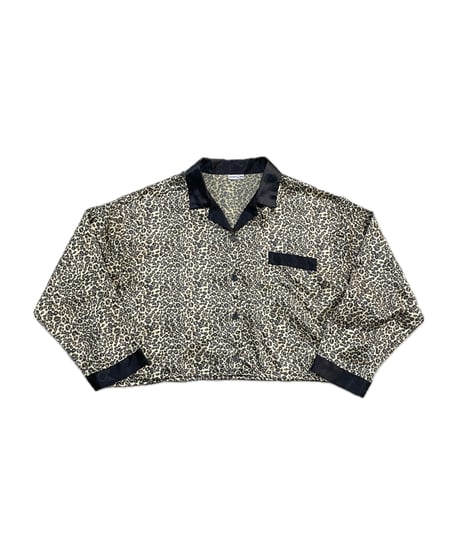 Remake Short Satin Leopard Shirt BKBE