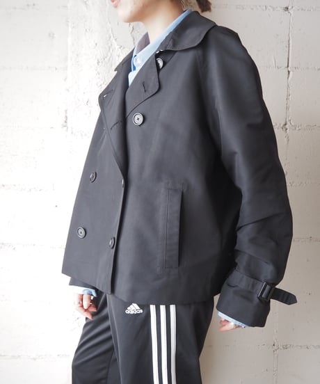 LAUREN Short Trench Jacket BK
