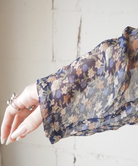 Sheer Flower Layered Dress NV