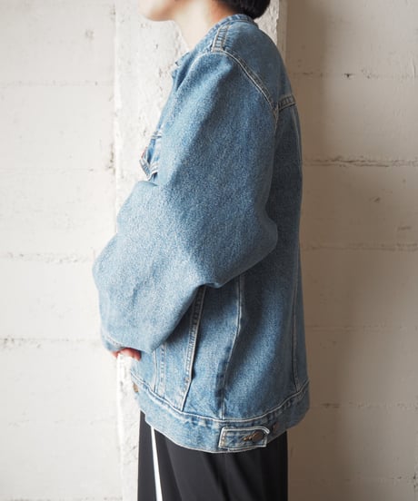 Remake Levi’s Collarless Denim Jacket BL