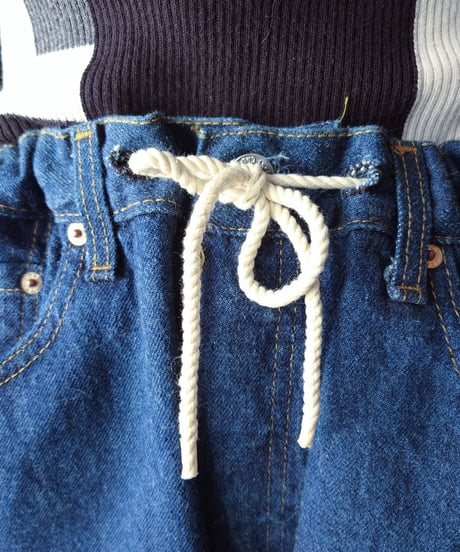 ORFEOMIX Drawstring Crashed Denim NV