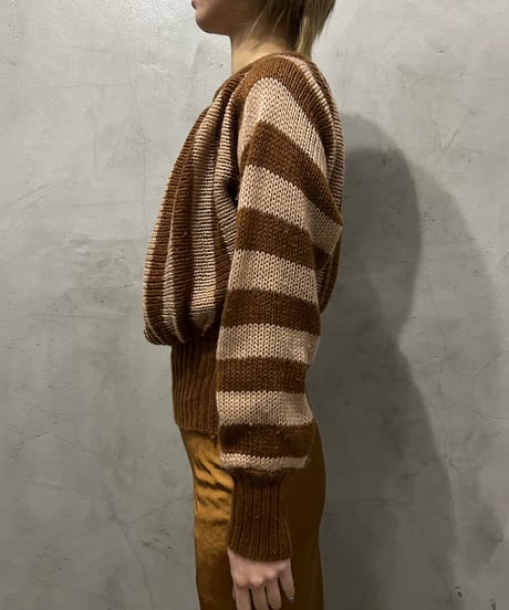 Dolman Sleeve Stripe Knit BEBR