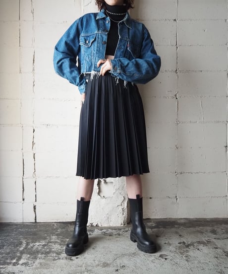 Remake Cutoff Denim Jacket BL