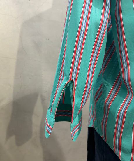 LAUREN Middle Sleeve Stripe Shirt TQBLRE