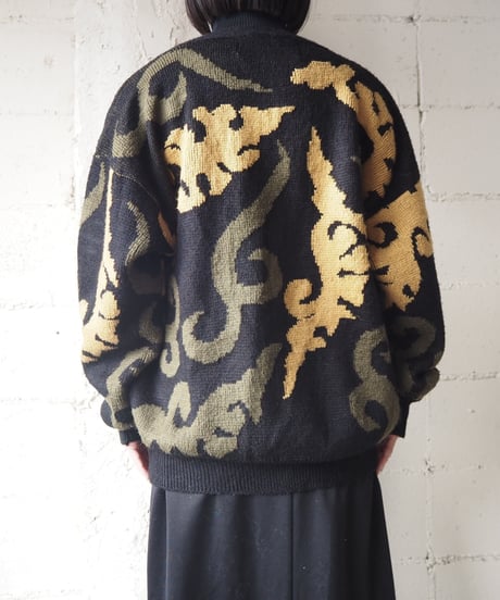 Botanical Pattern Cardigan BKMUKA