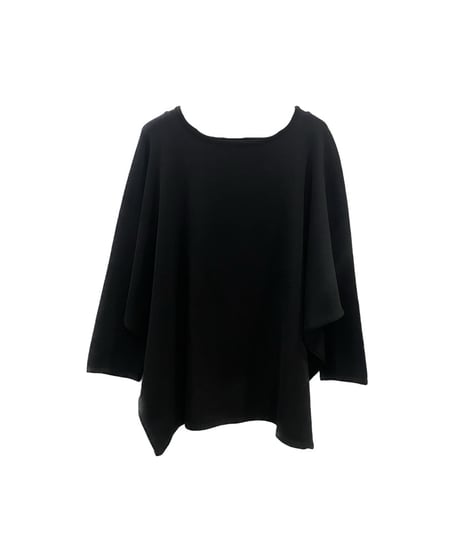 Dolman Sleeve Crew Neck Knit BK
