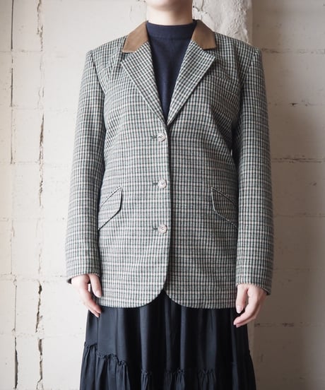 Check Tailored Jacket GNBR