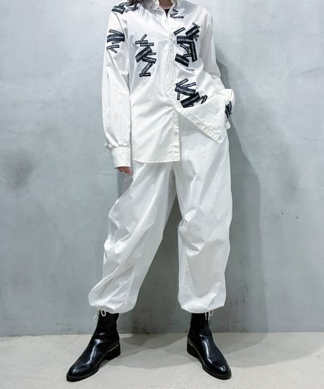 DOLCE &  GABBANA Logo Patch Cotton Shirt WH