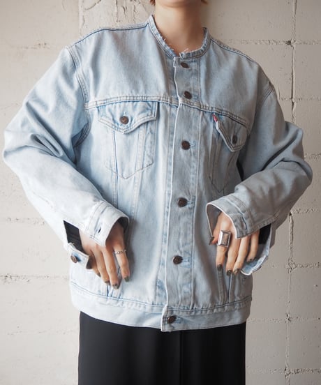 Remake Levi's Collarless Denim Jacket LBL