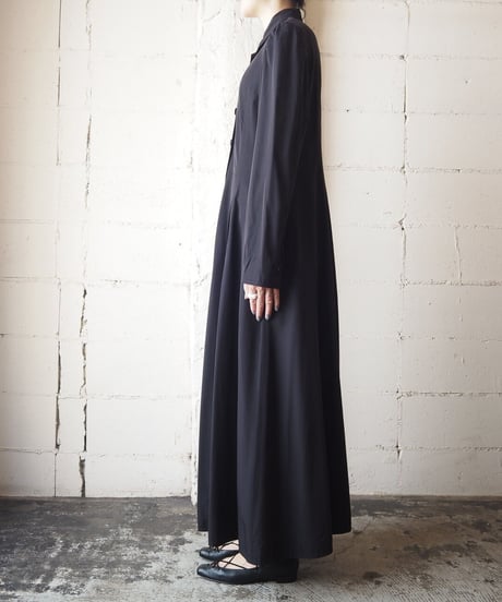Stand Collar Coat Dress BK