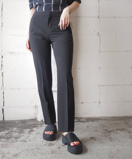 JIL SANDER Center Pressed Slacks Pants BK