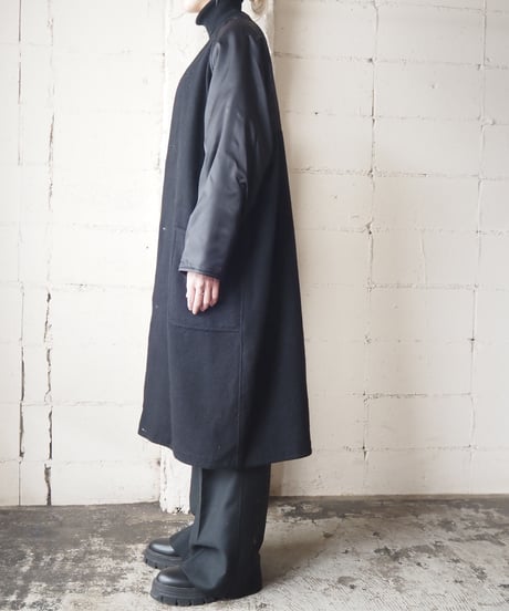 Burberry's Wool×Satin Liner Coat BK