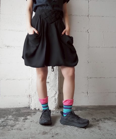 Desigual Front Design Balloon Mini Skirt BK