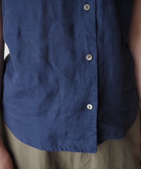 MaxMara WEEKEND Sleeveless Linen Shirt NV