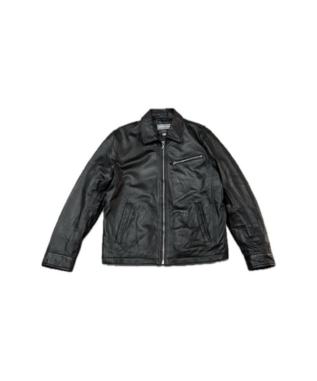 MICHAEL KORS Zip Up Leather Jacket BK
