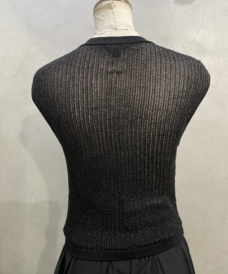 GUESS N/S Sheer Lame Knit BK