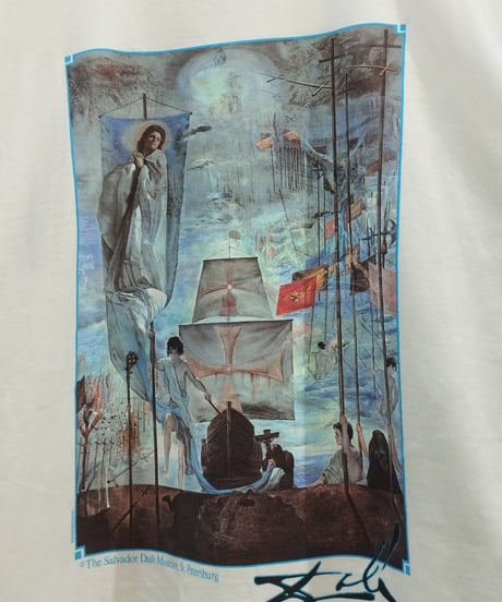 1990's Dead Stock USA Salvador Dali Tee　クリストファー・コロンブスによるアメリカ発見