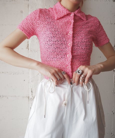 Shortsleeve Crochet Design Shirt PI