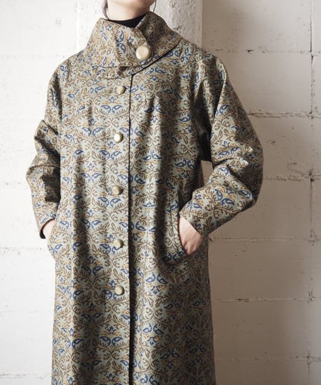 1950～60's Botanical Pattern Coat KA