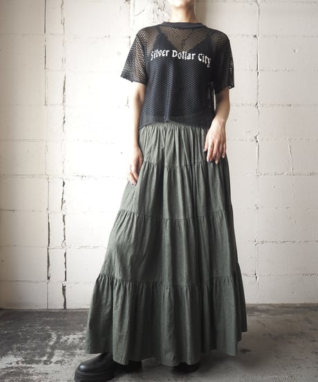 1980's USA Print Mesh Tee BK