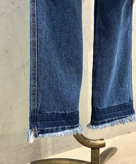 KSENIA SCHNAIDER Cut Off Tuck Denim BL