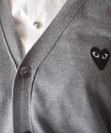 PLAY COMME des GARÇONS V Neck Cardigan GR