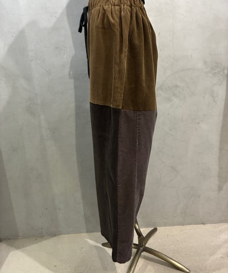 Remake Corduroy Patch Work Pants BR