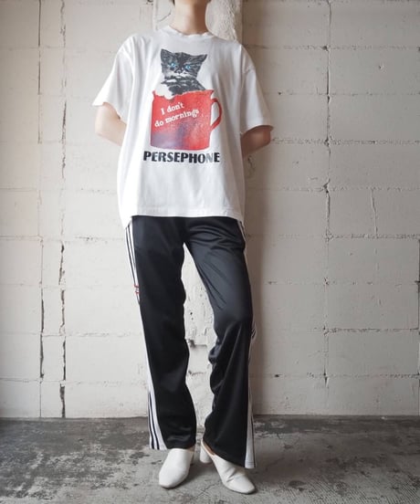 Cat Print Tee WH