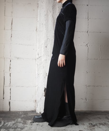 Velvet China Dress BK
