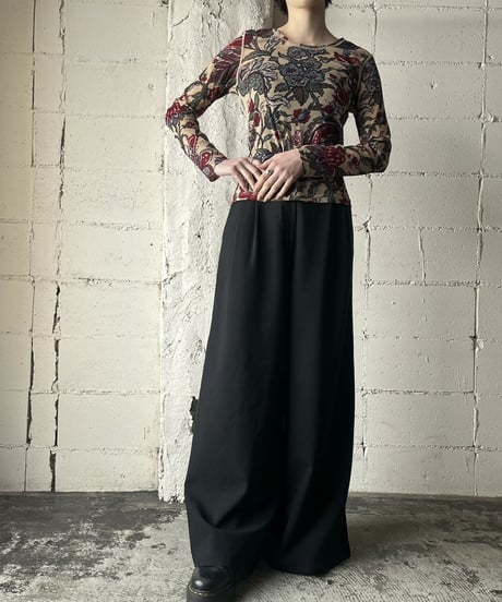 Botanical Pattern Seethrough Cutsewn BERE