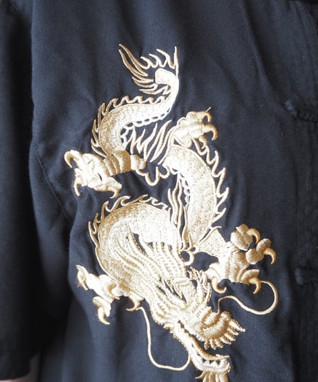 Dragon Embroidery Shirt Jacket BKGD