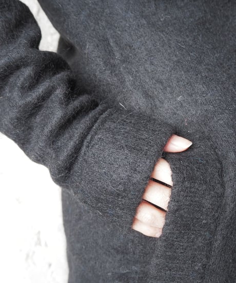 Acne Studios Mohair Mix Knit Robe BK