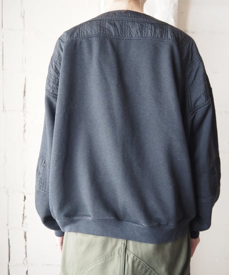 Nylon Switching Design Sweat BK