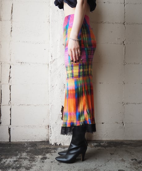 Desigual  Colorful Plaid Tight Skirt PIORYE