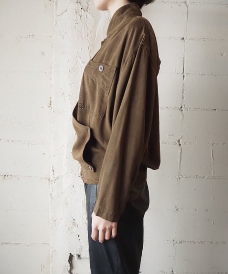 Asymmetric Design Stand Collar Jacket BR