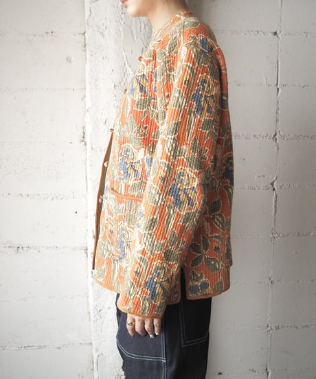 Floral Pattern Reversible Quilted Jacket ORYGN