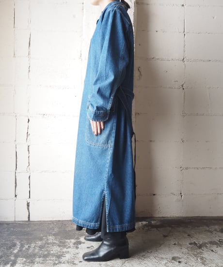 Belted Denim Coat BL