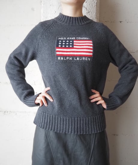 POLO JEANS Co. Flag Motif Knit DGR