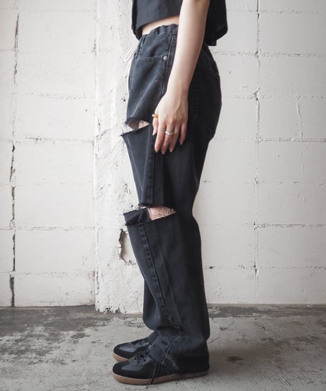 REMAKE Levi's Crashed Drawstring Denim BK