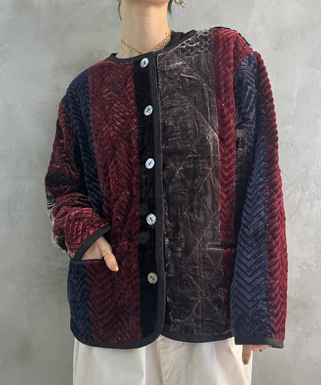 Pattern Design Velour Quilting Jacket REGR
