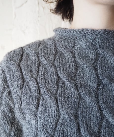 Roll Neck Mohair Knit GR