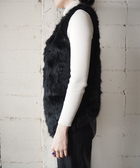 Fake Fur Vest BK