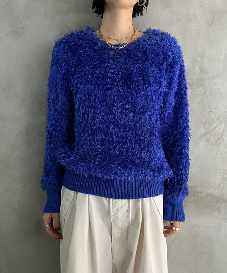 Shaggy Design Rib Knit BL