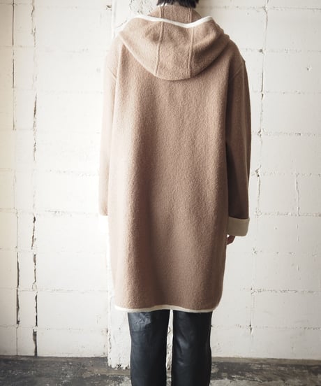 Bicolor Wool Coat BEIV