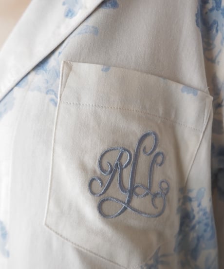 LAUREN Flower Pattern Pajama Shirt WHLBL
