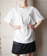 AMI PARIS Logo Embroidery Tee WH