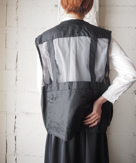 Mesh Design Fishing Vest BK