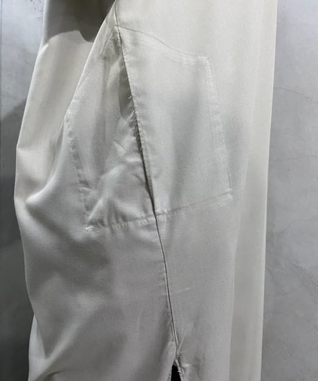 Mao Collar Embroidery Long Shirt GR